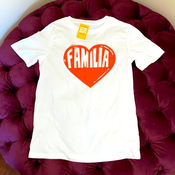 Latino Heritage Familia Graphic T-Shirt, Child Size XL - Picture 1 of 1